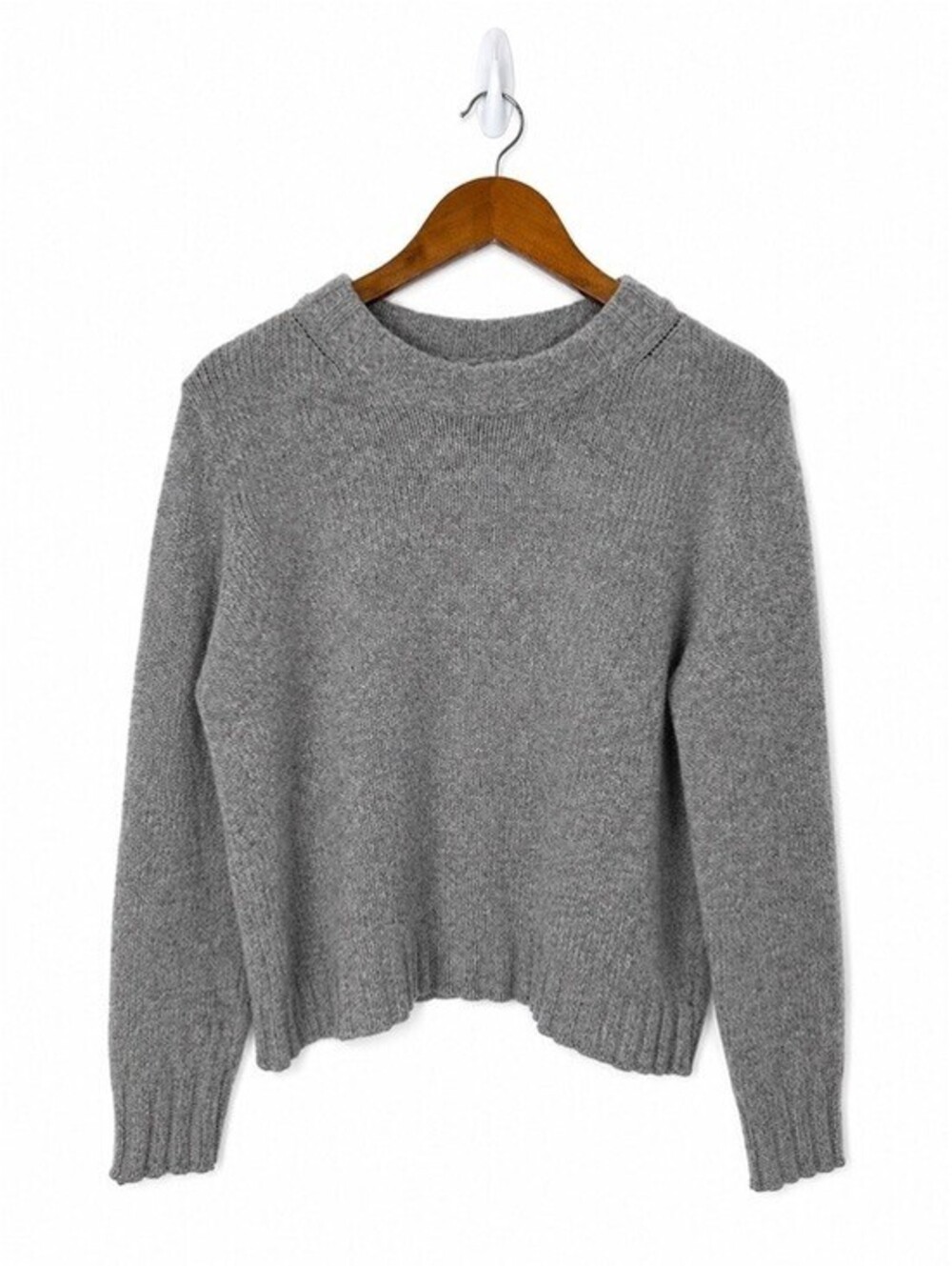 Munsingwear Munrospun 100% Pure Lambswool Gray Crewneck Sweater Size Large
